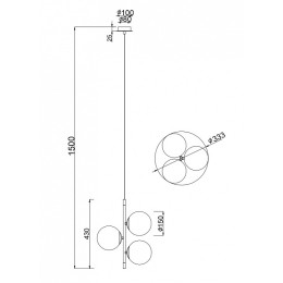 Подвесная люстра Maytoni Nostalgia MOD048PL-03G