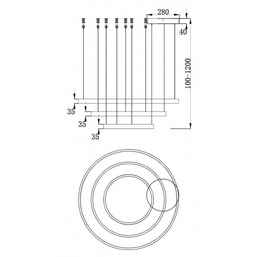 Основание Maytoni Rim MOD058A-03BS