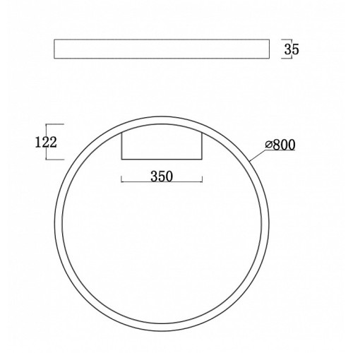 Накладной светильник Maytoni Rim MOD058CL-L50W4K