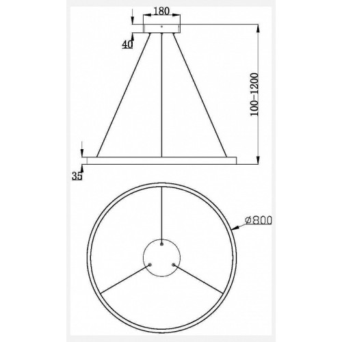 Подвесной светильник Maytoni Rim 1 MOD058PL-L42W3K