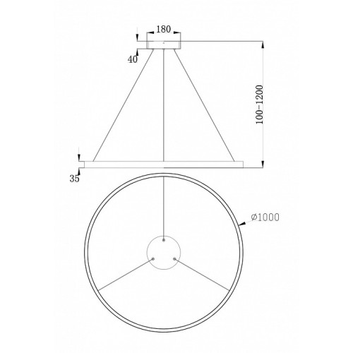 Подвесной светильник Maytoni Rim MOD058PL-L54W4K