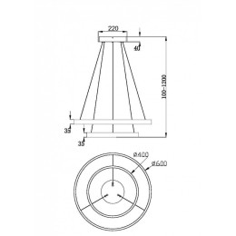 Подвесной светильник Maytoni Rim MOD058PL-L55BSK