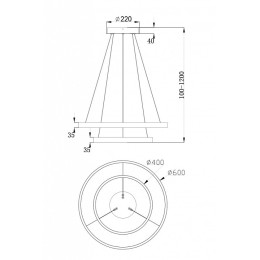 Подвесной светильник Maytoni Rim MOD058PL-L55W4K