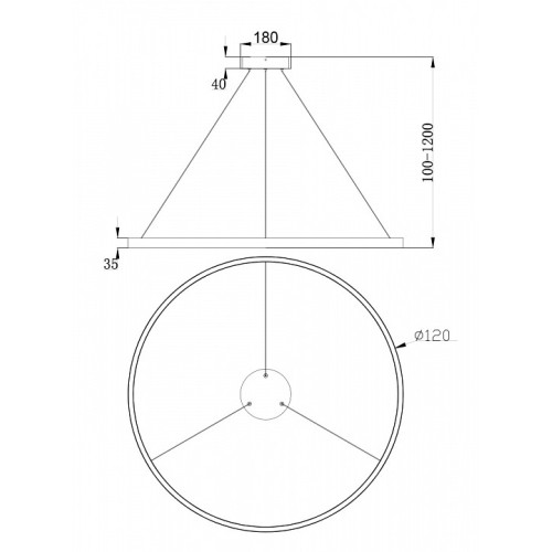 Подвесной светильник Maytoni Rim MOD058PL-L65B4K