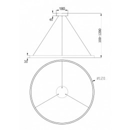 Подвесной светильник Maytoni Rim MOD058PL-L65W4K