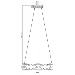 Подвесной светильник Maytoni Weave MOD062PL-L45CH3K