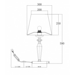 Настольная лампа декоративная Maytoni Beira MOD064TL-01N