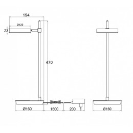 Настольная лампа офисная Maytoni Fad MOD070TL-L8B3K