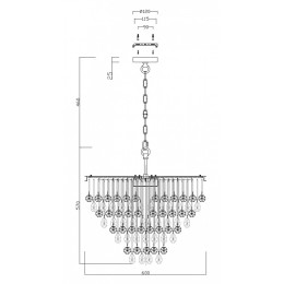 Подвесная люстра Maytoni Linn MOD091PL-07CH