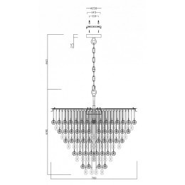 Подвесная люстра Maytoni Linn MOD091PL-09CH