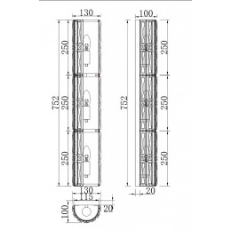 Накладной светильник Maytoni Facet MOD094WL-03G