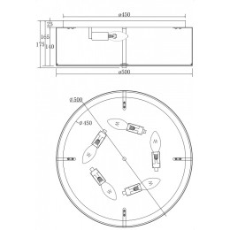Накладной светильник Maytoni Ripple MOD096CL-05CH