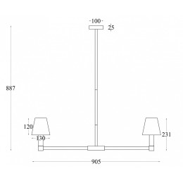 Люстра на штанге Maytoni Tet-a-tet MOD104PL-09B