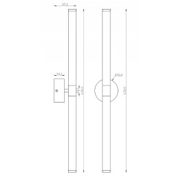 Бра Maytoni Axis MOD106WL-L16B3K