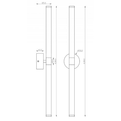 Бра Maytoni Axis MOD106WL-L16B3K