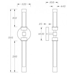 Бра Maytoni Stelo MOD116WL-L7BS3K