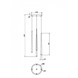 Подвесной светильник Maytoni Halo MOD132PL-L30BSK
