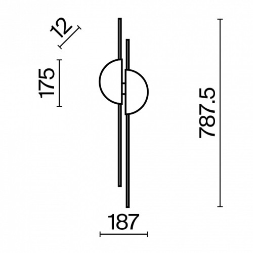 Накладной светильник Maytoni Skyline MOD179WL-L22BS4K