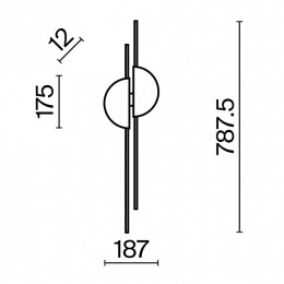 Накладной светильник Maytoni Skyline MOD179WL-L22BS4K1