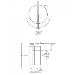 Бра Maytoni Nuance MOD180WL-L4B3K
