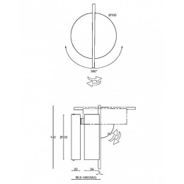 Бра Maytoni Nuance MOD180WL-L4B3K1