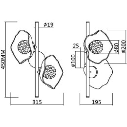 Бра Maytoni Miracle MOD207WL-02BS