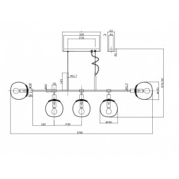 Подвесной светильник Maytoni Erich MOD221-PL-05-G