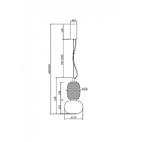 Подвесной светильник Maytoni Pattern MOD267PL-L18CH3K