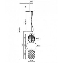 Подвесной светильник Maytoni Pattern MOD267PL-L28CH3K