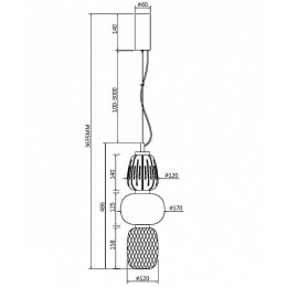 Подвесной светильник Maytoni Pattern MOD267PL-L28G3K