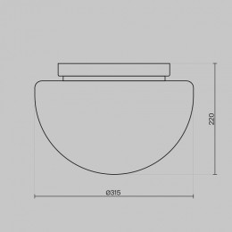 Накладной светильник Maytoni Glassy MOD270CL-01G