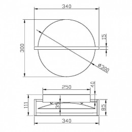 Накладной светильник Maytoni Mira MOD279WL-L14B3K