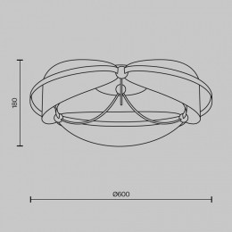 Потолочная люстра Maytoni Breeze MOD281CL-L45BS3K