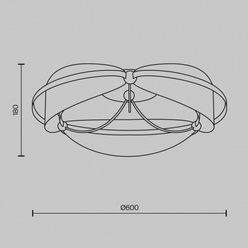 Потолочная люстра Maytoni Breeze MOD281CL-L45BS3K