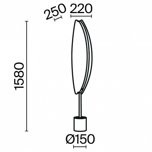 Торшер Maytoni Breeze MOD281FL-L33BS3K
