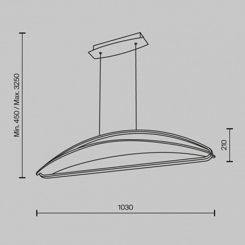 Подвесной светильник Maytoni Breeze MOD281PL-L34BS3K