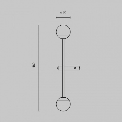 Бра Maytoni Touch MOD285WL-L10BS3K