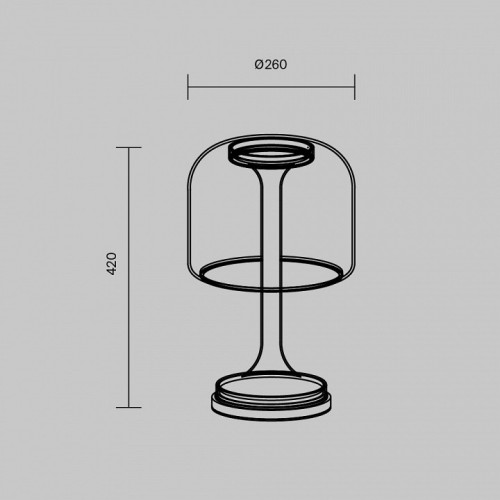 Настольная лампа декоративная Maytoni Spirito MOD286TL-L18W3K