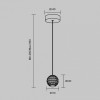 Подвесной светильник Maytoni Sapphire MOD293PL-L6BS3K