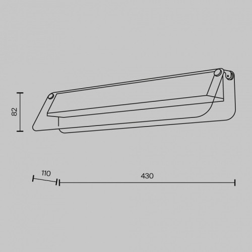 Накладной светильник Maytoni Flat MOD296WL-L10BC3K