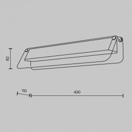 Накладной светильник Maytoni Flat MOD296WL-L6BC3K