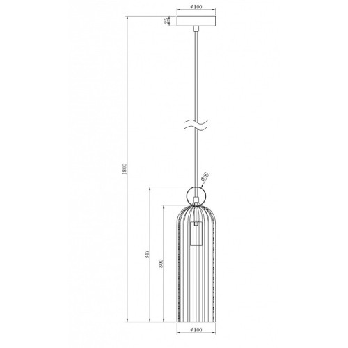 Подвесной светильник Maytoni Antic MOD302PL-01CG