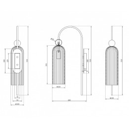 Бра Maytoni Antic MOD302WL-01GR