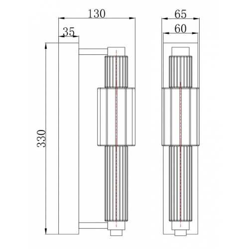 Бра Maytoni Verticale MOD308WL-L9CH3K