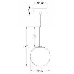 Подвесной светильник Maytoni Basic form MOD321PL-01G1