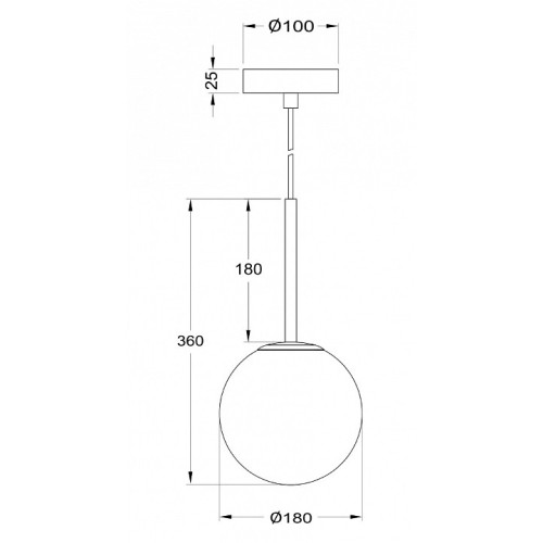 Подвесной светильник Maytoni Basic form MOD321PL-01G2