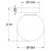 Накладной светильник Maytoni Basic form MOD321WL-01G2