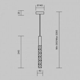 Подвесной светильник Maytoni Selemo MOD328PL-L3CH3K