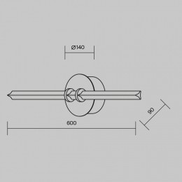 Бра Maytoni Plume MOD340WL-L10BS3K