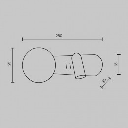 Бра Maytoni Inversio MOD350WL-01BBS